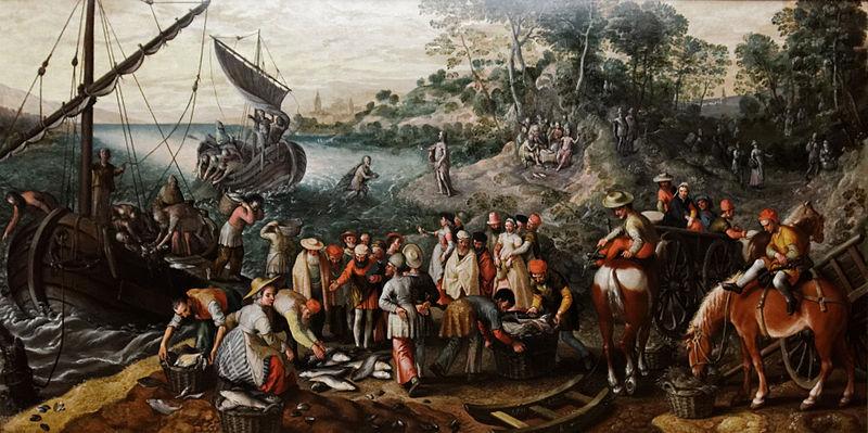 Joachim Beuckelaer Miraculous Draught of Fishes oil painting image